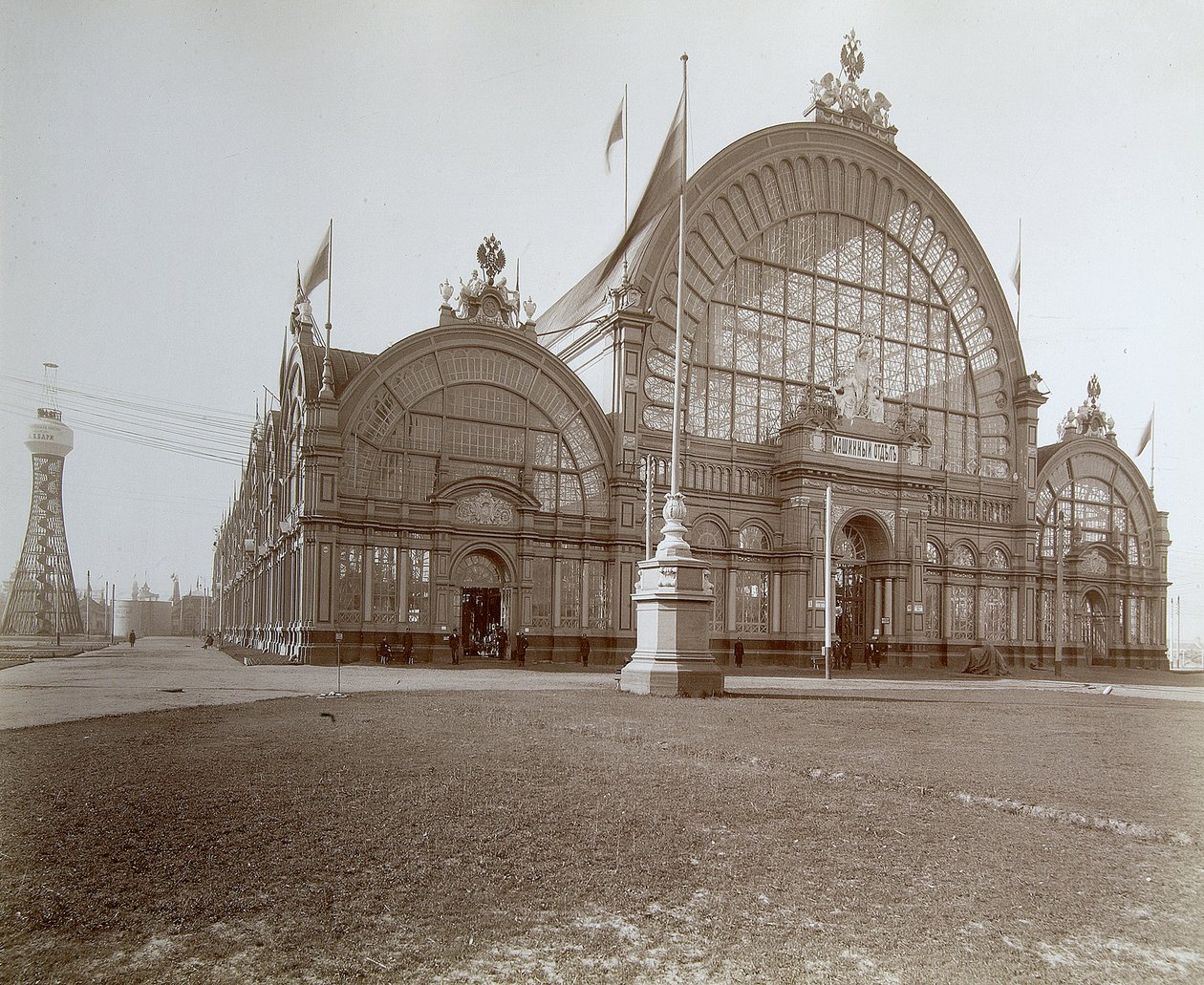 Machines corner, All-Russia Exhibition, Nizhny Novgorod, Russland, 1896. av Maxim Dmitriev