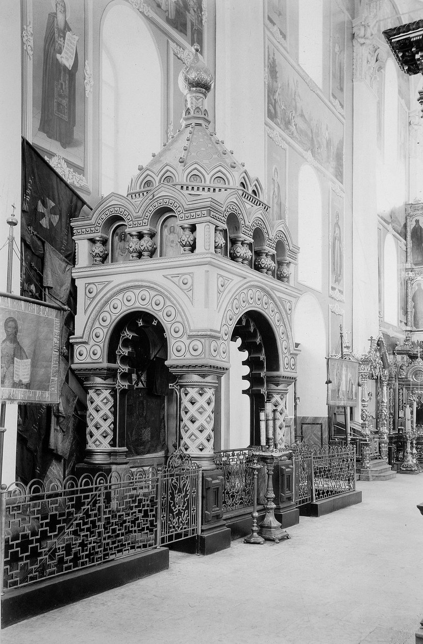 Minins grav i Frelserens katedral i Nizhny Novgorod Kreml, Russland, 1896. av Maxim Dmitriev
