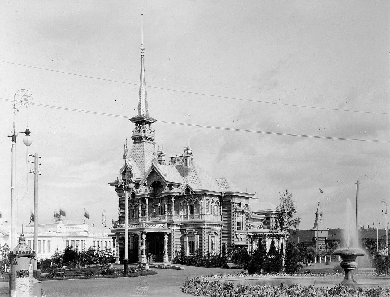 Tsarpaviljongen, All-Russia-utstillingen, Nizhny Novgorod, Russland, 1896. av Maxim Dmitriev