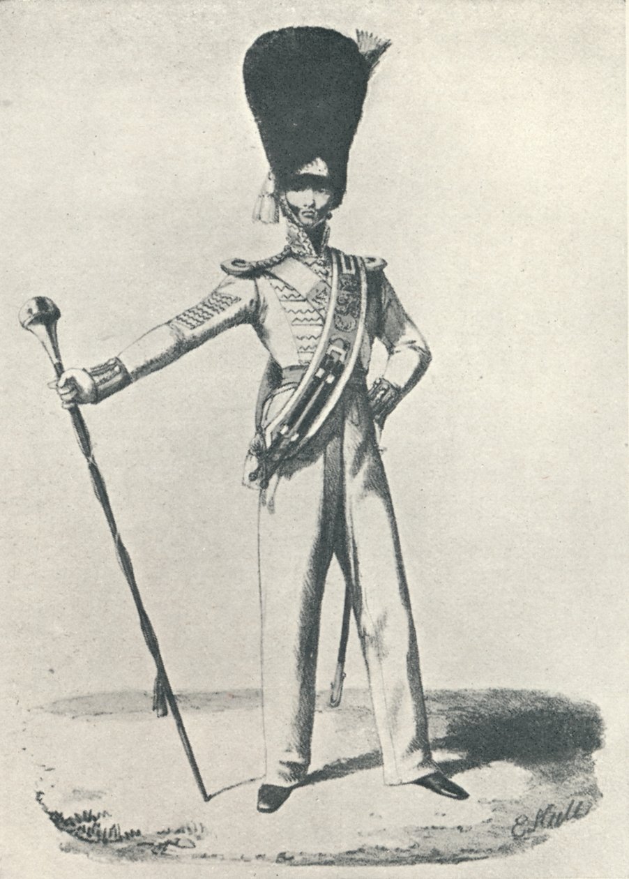 17. regiment, trommemajor 1830, 1830 1909 av Maxim Gauci