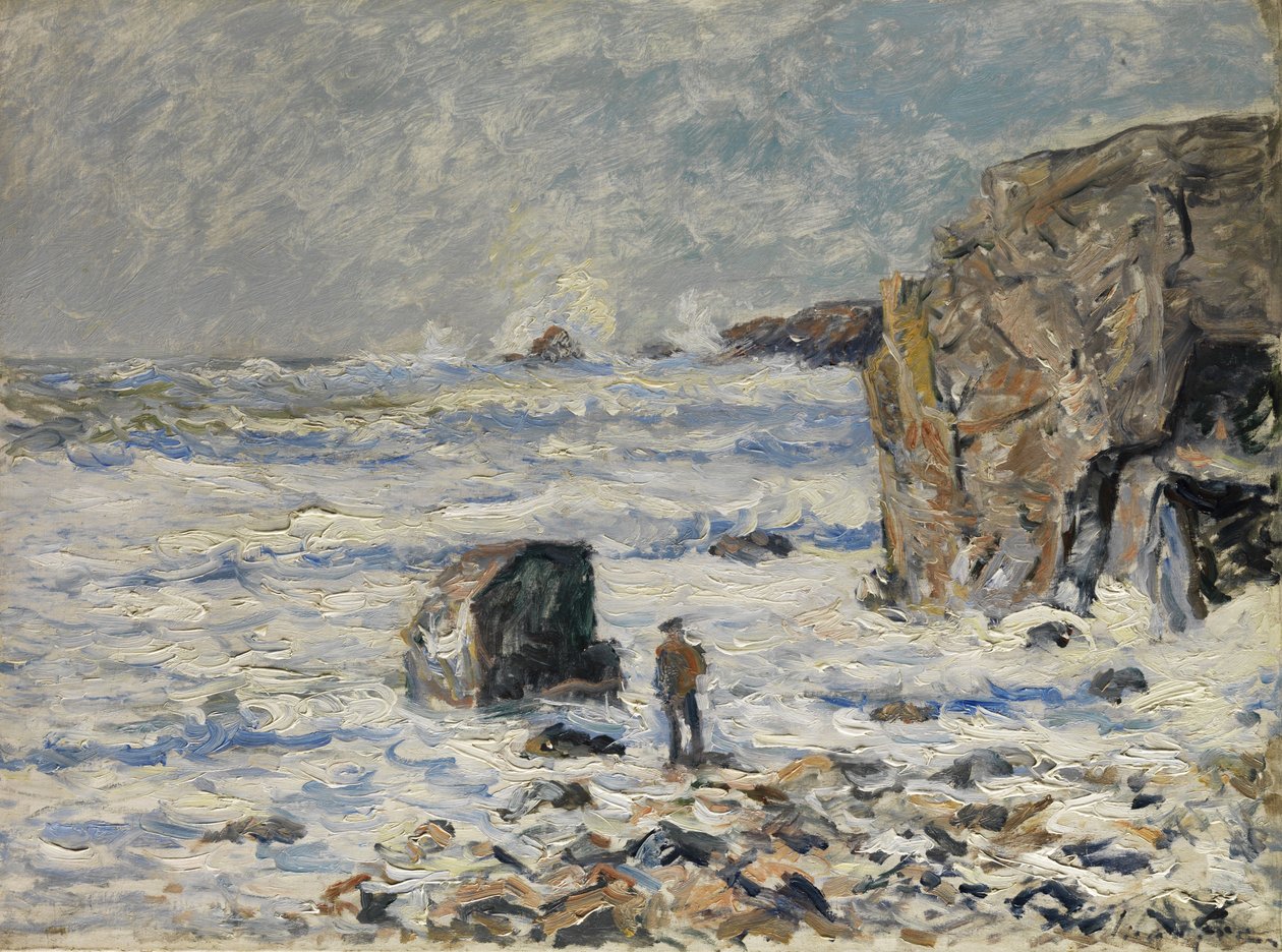 Ukjent på den bretonske kysten av Maxime Emile Louis Maufra