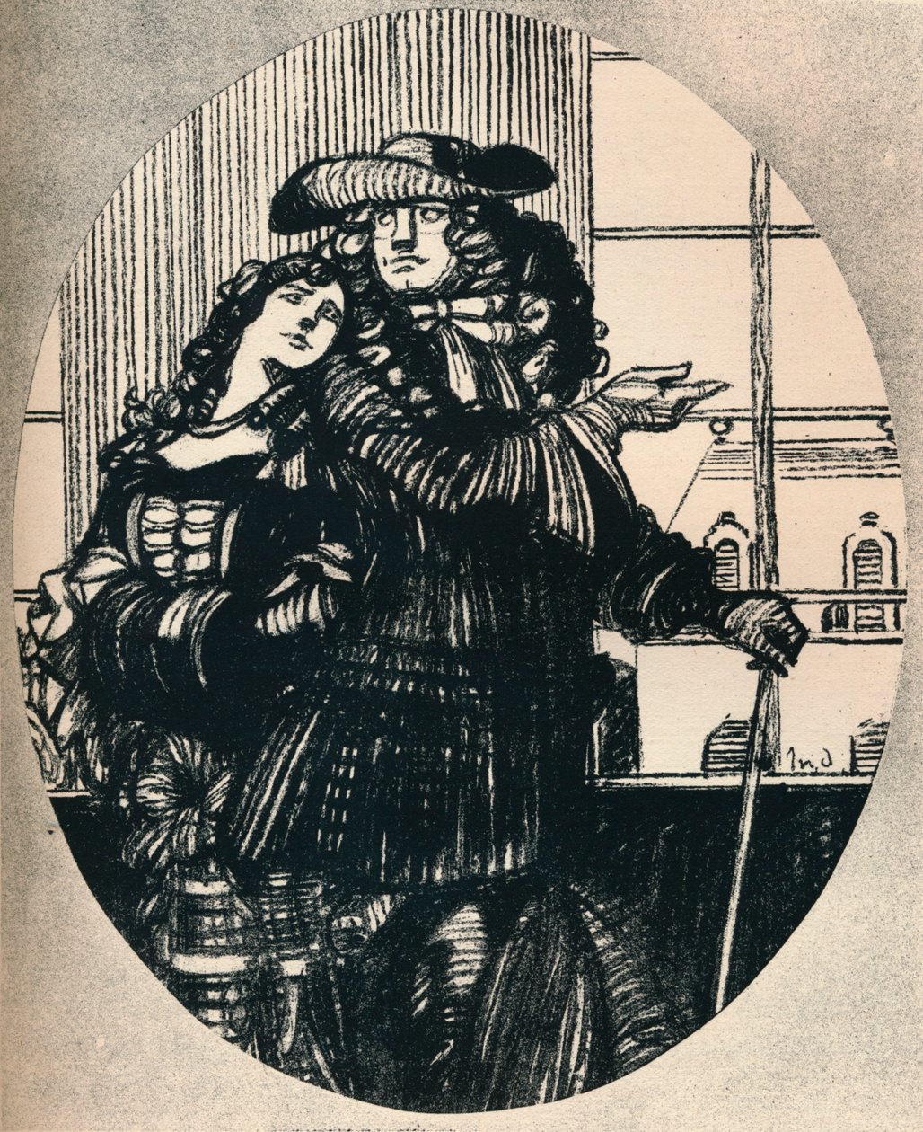 Talerstolen, Canto II Boileau, c1920, 1923 av Maxime Pierre Jules Dethomas