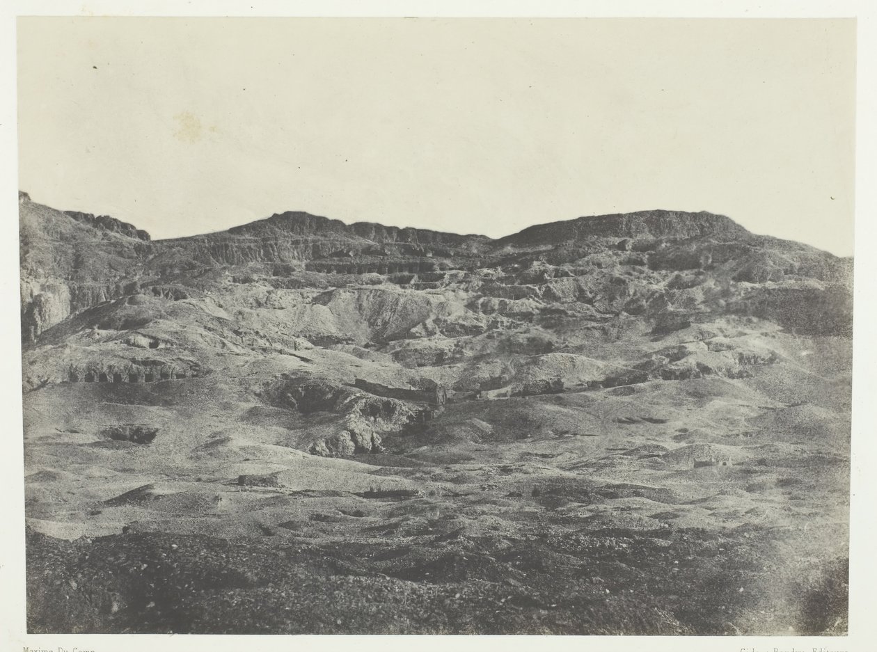 Gournah, Necropolis of Theben, Theben, 184951, trykt 1852. av Maxime Du Camp