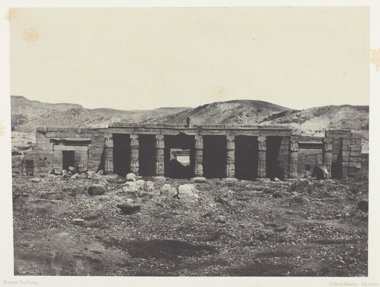 Gournah, Palace of Menephta 1.; Theben av Maxime Du Camp