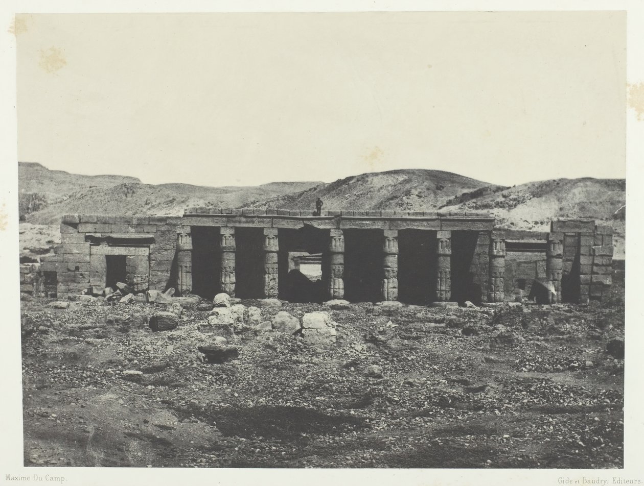 Gournah, Palace of Menephta I, Theben, 184951, trykt 1852. av Maxime Du Camp