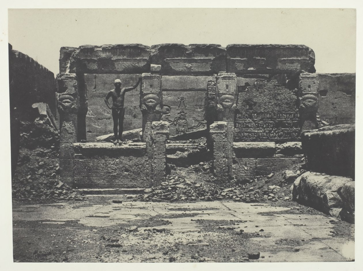Great Temple of Dendera Teutyres, Øvre Egypt, 184951, trykt 1852. av Maxime Du Camp