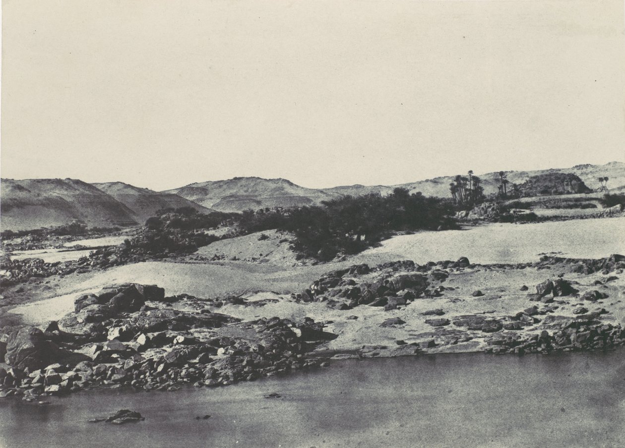 Øvre Egypt. Inngang til den første katarakten, 1850. av Maxime Du Camp