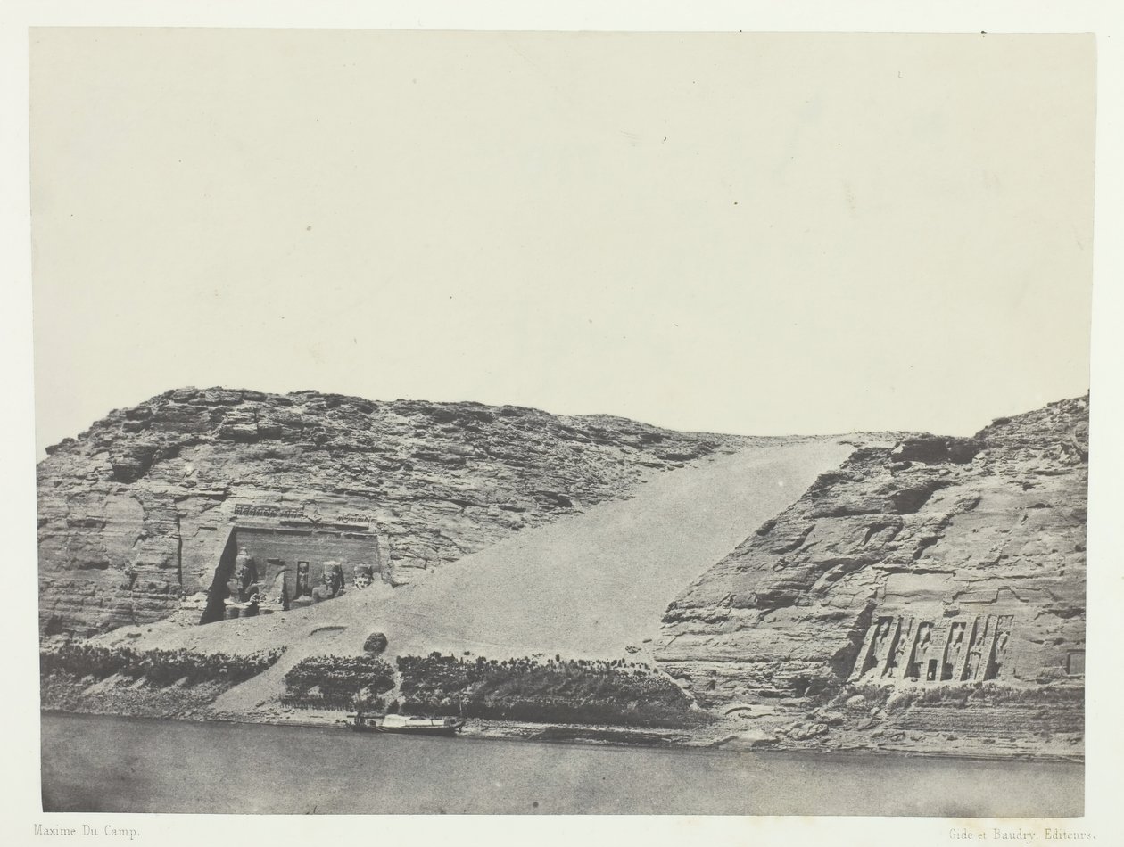 Ibsamboul, Les Deux Spéos, Nubie, 184951, trykt 1852. av Maxime Du Camp