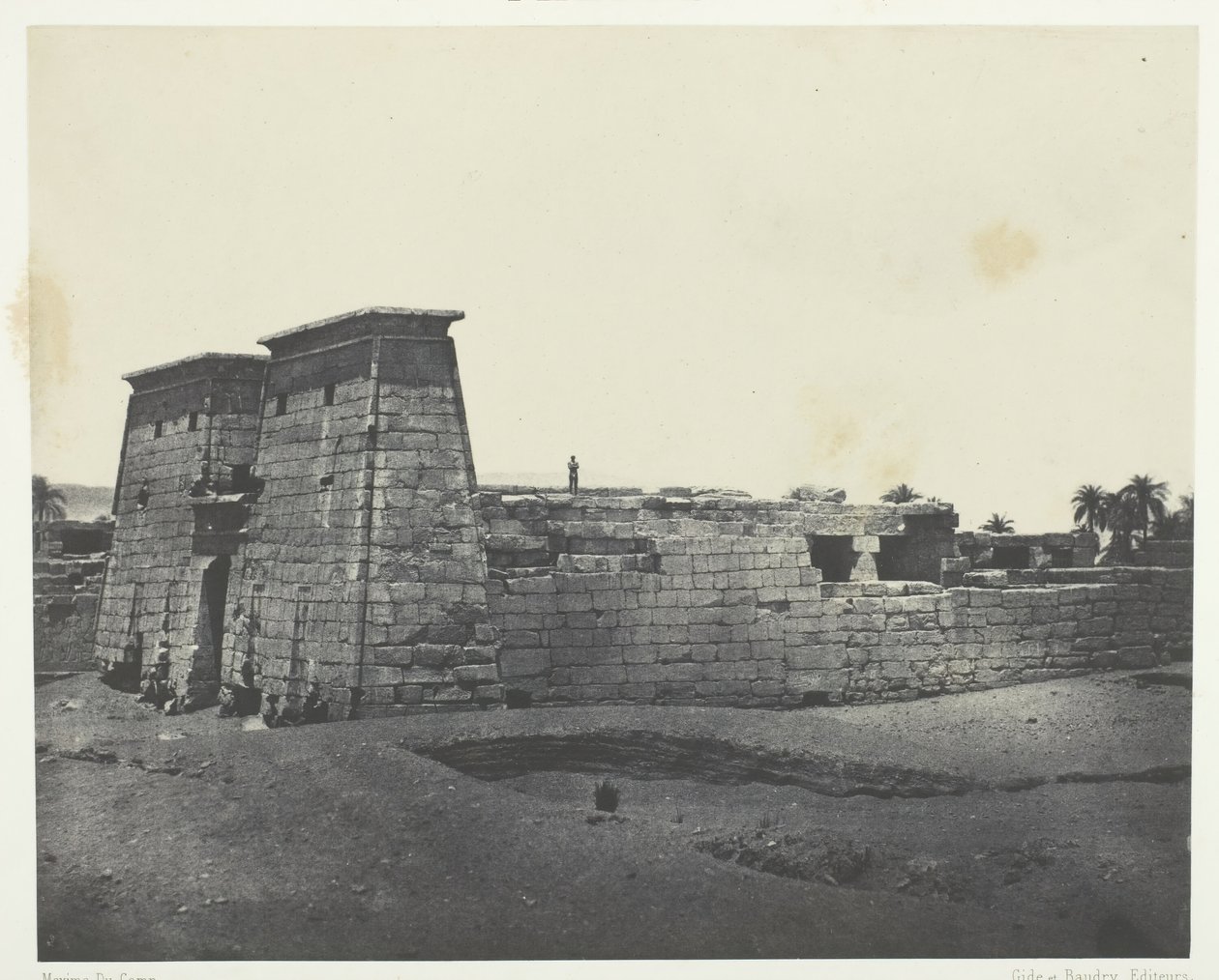 Karnak, Temple de Khons, Thèbes, 184951, trykt 1852. av Maxime Du Camp