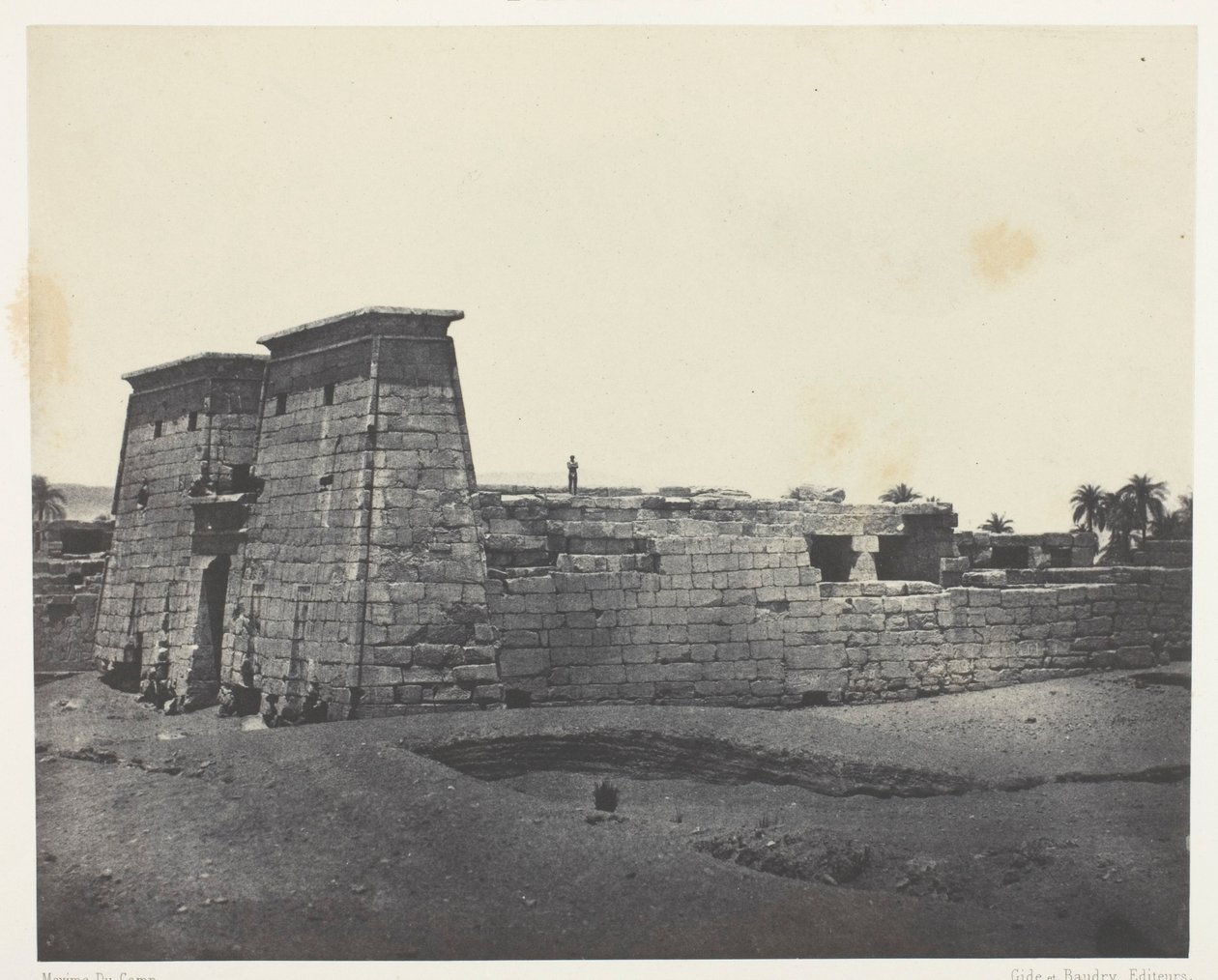 Karnak, Khons tempel; Theben av Maxime Du Camp