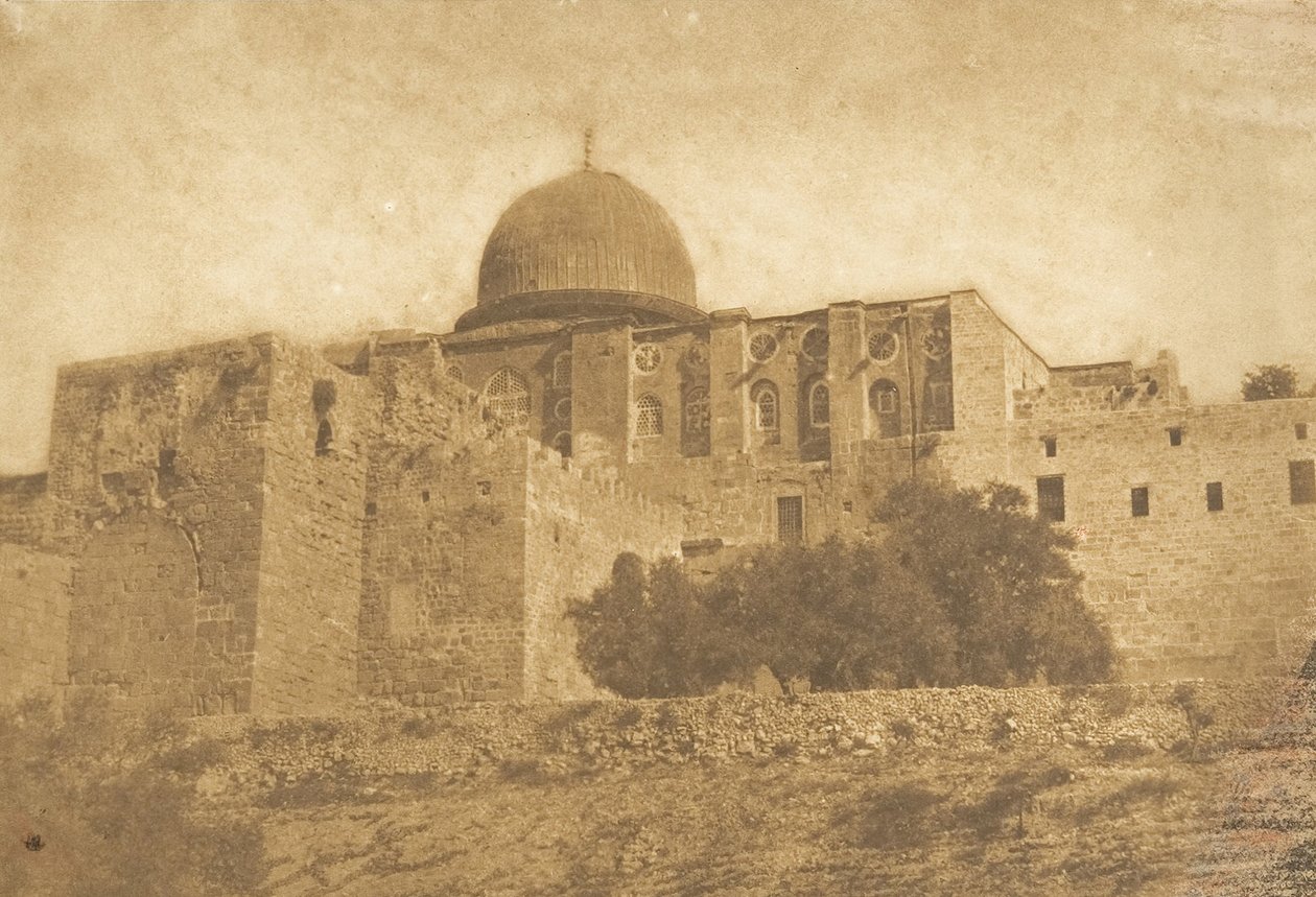 Koubbé-Nébi-Monça - Cupola av Moses i Jerusalem, august 1850. av Maxime Du Camp