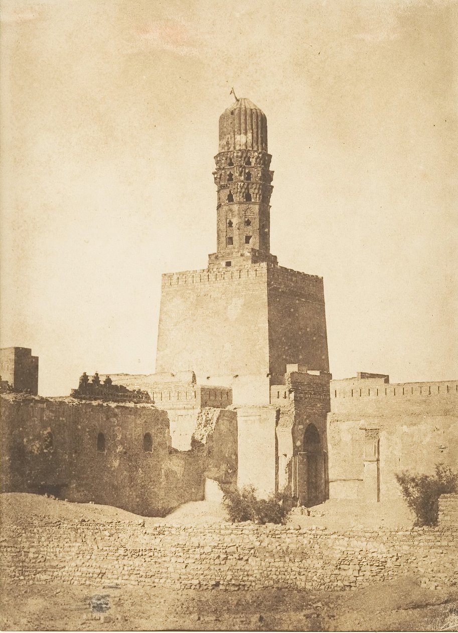 Den østlige minaret i Khalif Hakem-moskeen, Kairo, 27. desember 1849. av Maxime Du Camp