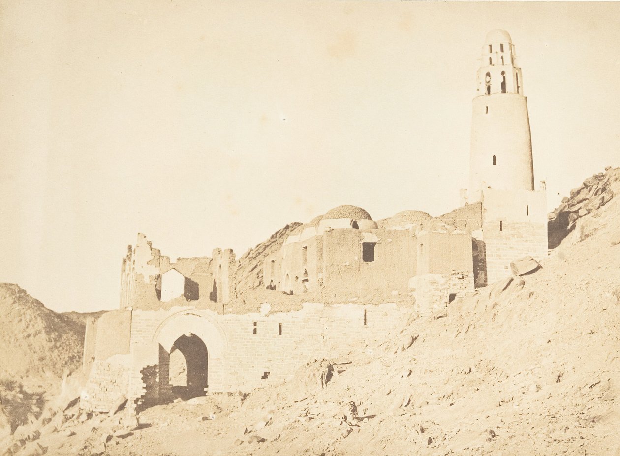 Belal-moskeen, sør for Philae høyre bredd, 11. april 1850. av Maxime Du Camp