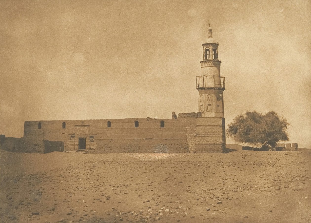 Moskeen til Haou Diospolis parva, 1849-50. av Maxime Du Camp