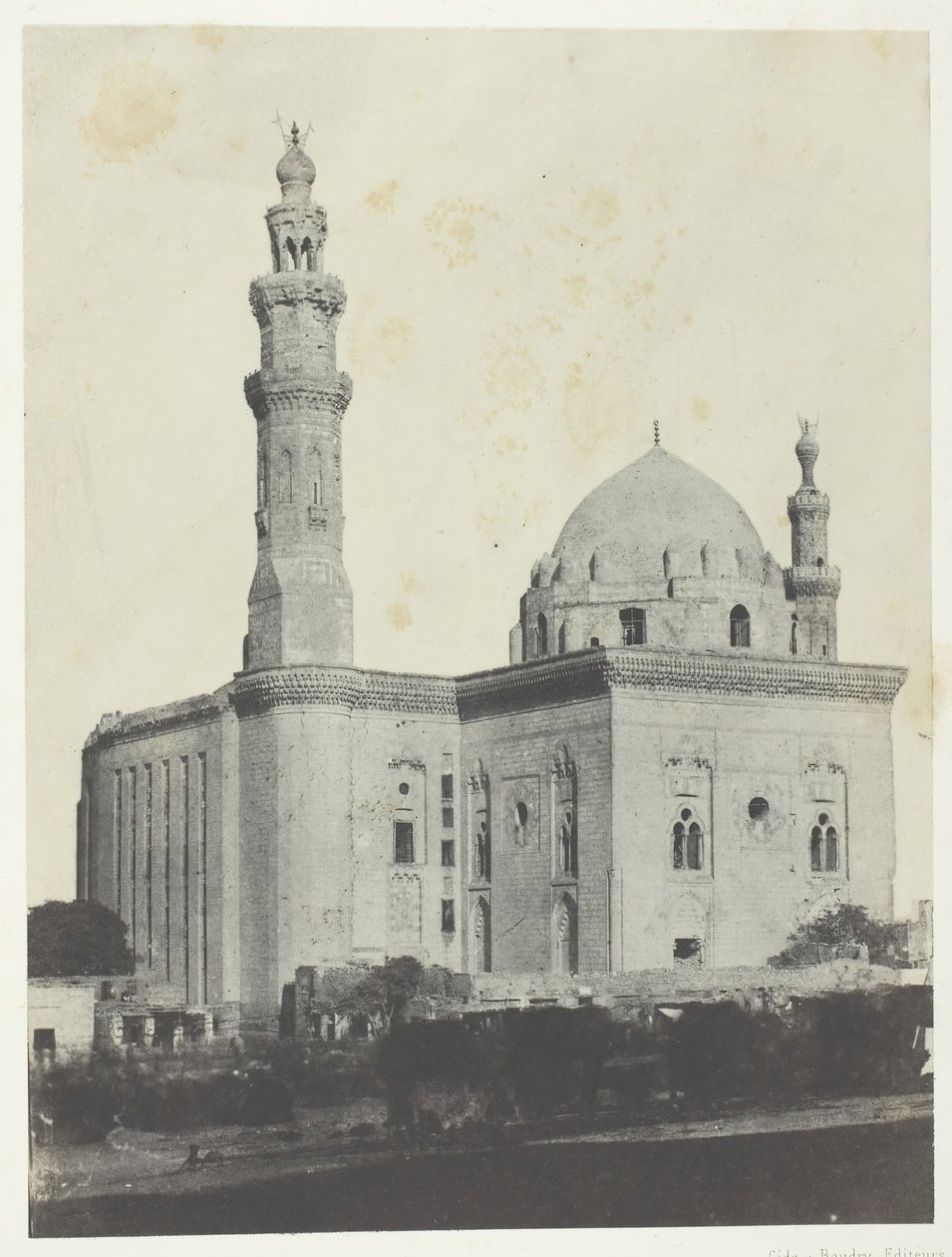 Moskeen til Sultan Haçan, Le Kaire, 184951, trykt 1852. av Maxime Du Camp