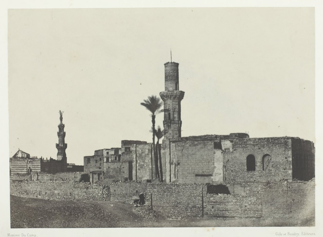 Moskeen nær Bab-el-Saïda, Le Kaire, 184951, trykt 1852. av Maxime Du Camp