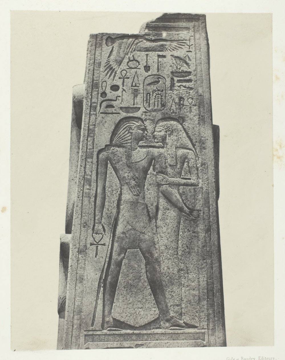 Karnak Palace, Pillar Before the Granite Sanctuary, Theben, 184951, trykt 1852. av Maxime Du Camp
