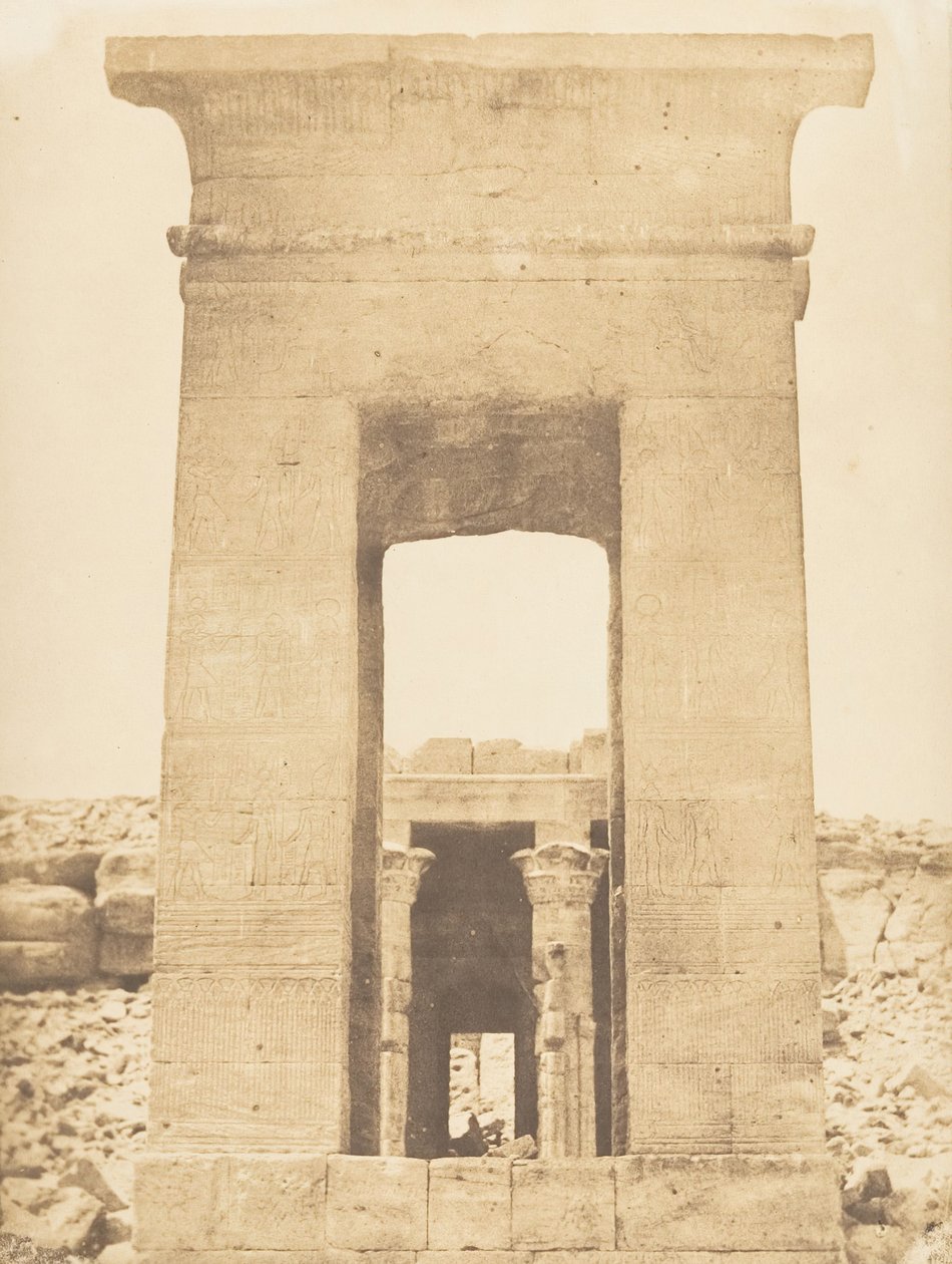 Propylon fra tempelet til Dandur Kreftens krets, april 1850. av Maxime Du Camp