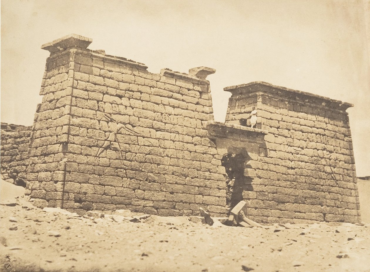 Pylones du Temple de Sébona, 3. april 1850. av Maxime Du Camp