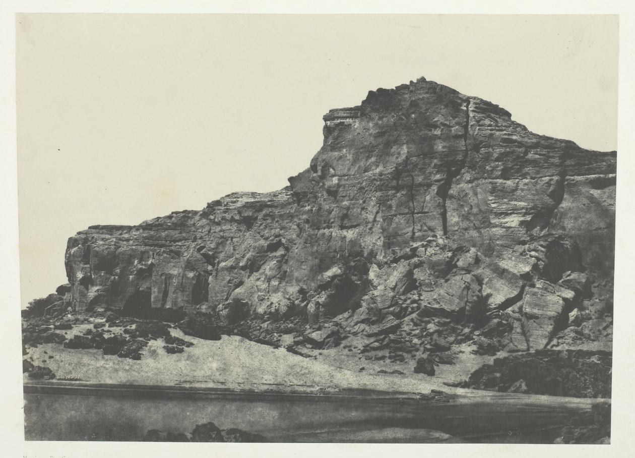 Second Cataract, Dgebel-Aboucir, Nubia, 184951, trykt 1852. av Maxime Du Camp