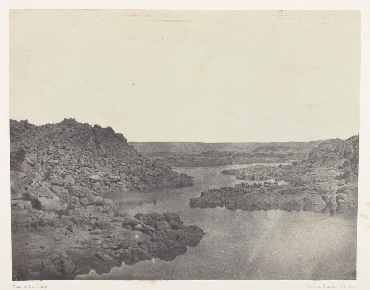 Avslutt fra den første katarakten, Øvre Egypt av Maxime Du Camp