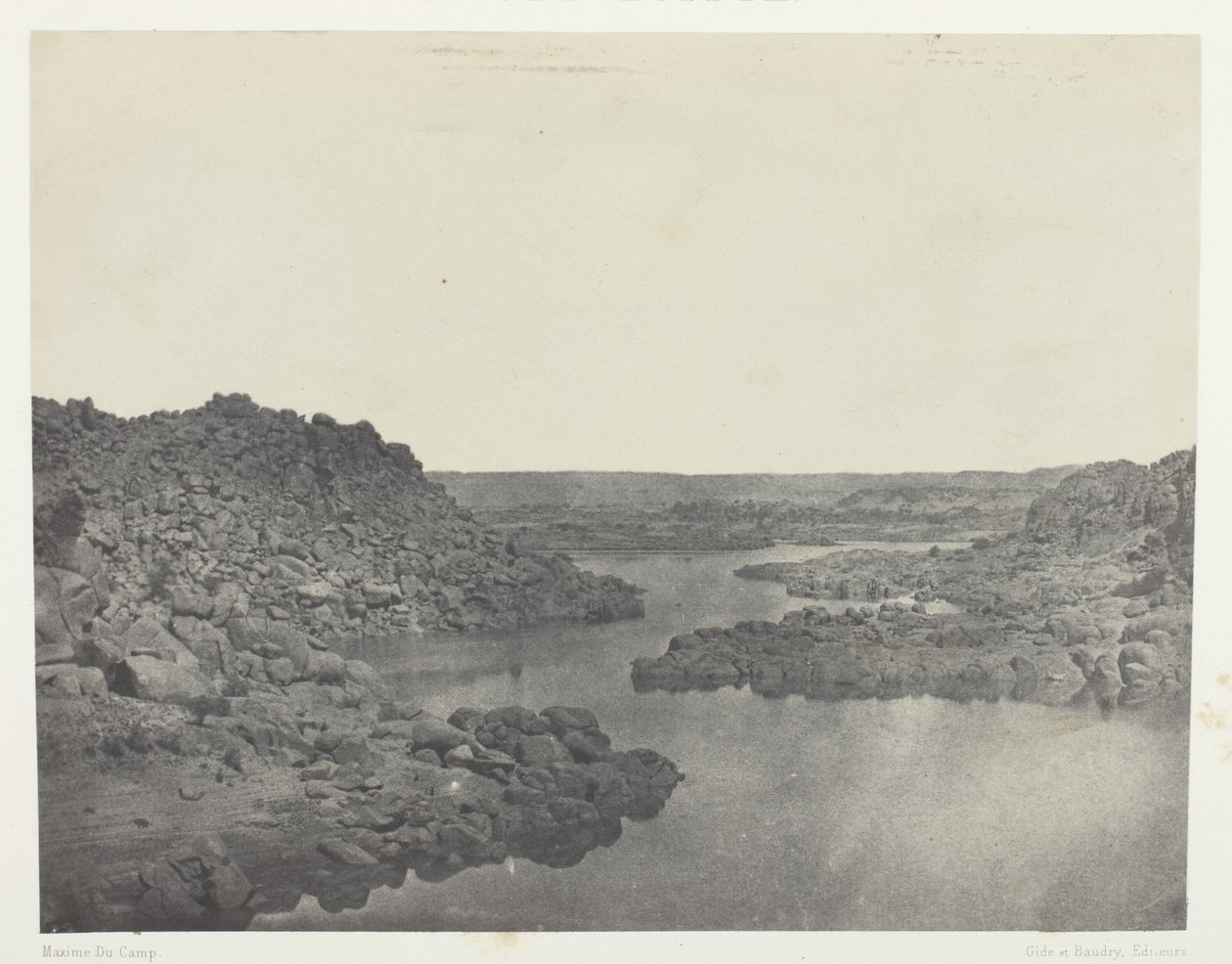 Avslutt fra den første katarakten, Øvre Egypt av Maxime Du Camp