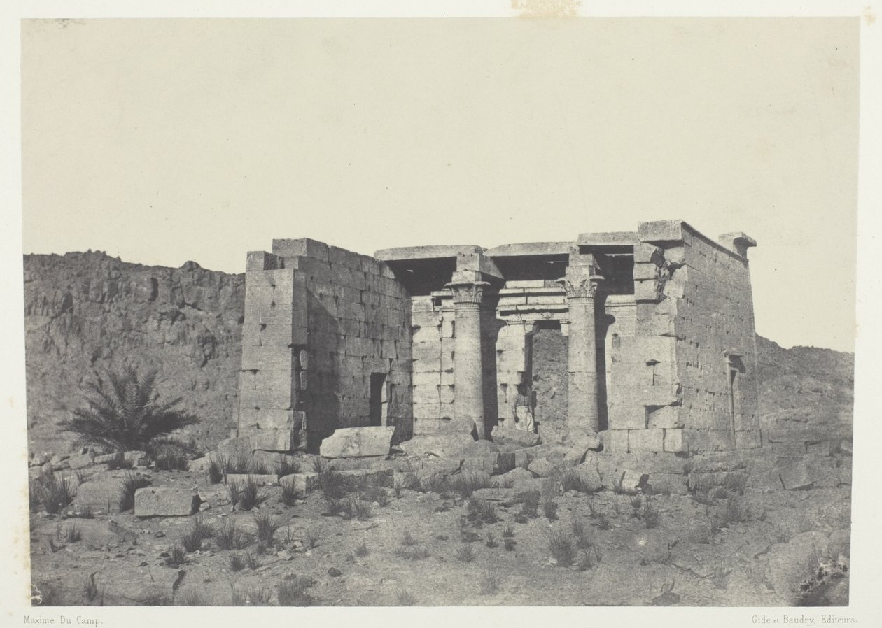 Tafeh-tempelet (gamle Taphis), Nubia av Maxime Du Camp