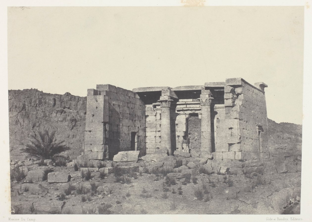 Tafeh-tempelet (gamle Taphis), Nubia av Maxime Du Camp
