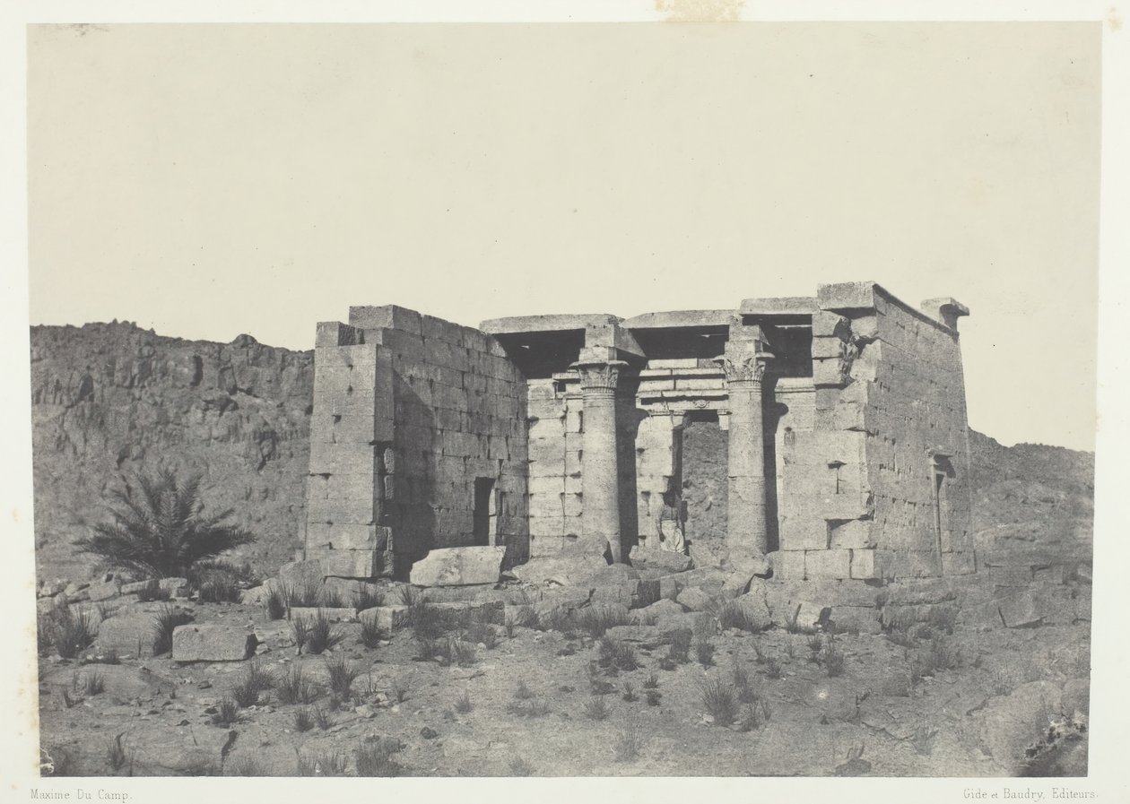 Temple of Tafeh Ancient Taphis, Nubia, 184951, trykt 1852. av Maxime Du Camp