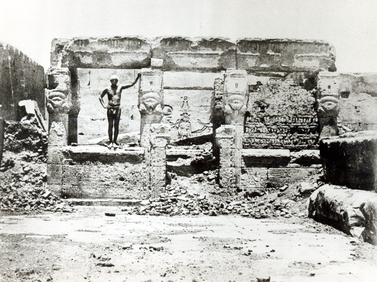 Hathor-tempelet i Dendarah, 28. mai 1850 av Maxime Du Camp