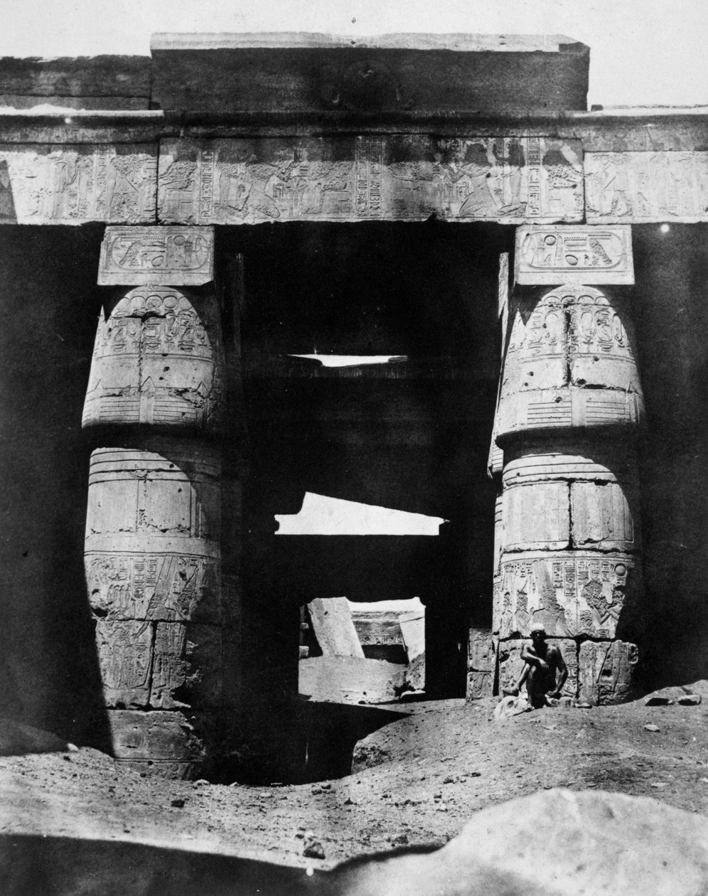 Tempelruiner, Egypt, 1852 av Maxime Du Camp