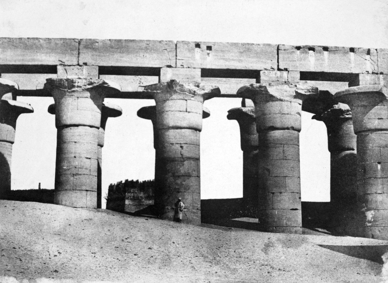 Tempelruiner, Egypt, 1852. av Maxime Du Camp