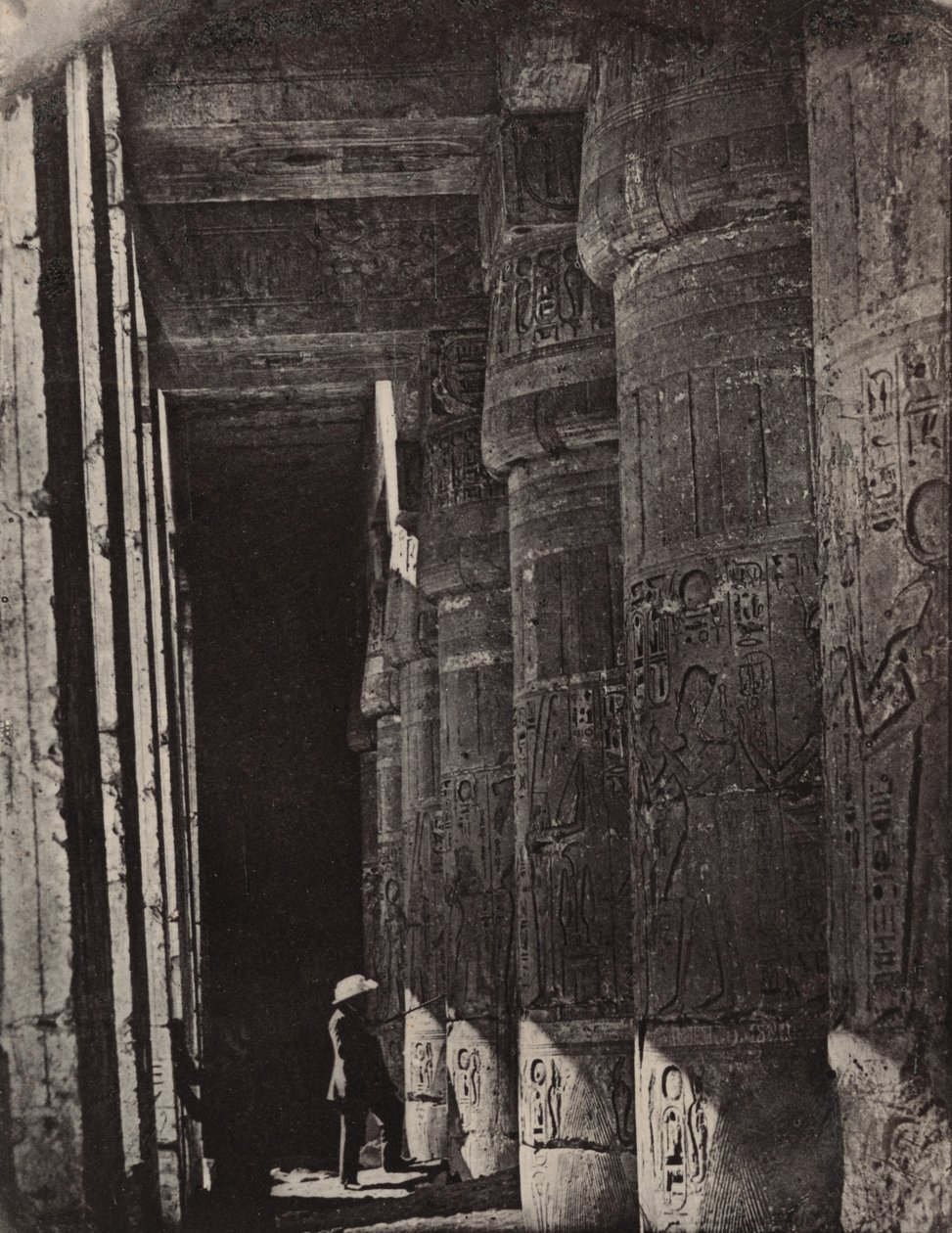 Theben, Medinet Habu, palassets gallerier av Maxime Du Camp