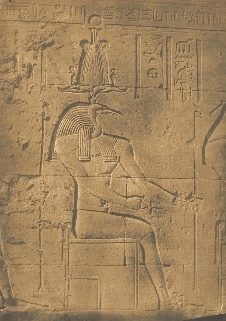 Thoth Ibiocephalus God of Letters i Philae, april 1850. av Maxime Du Camp