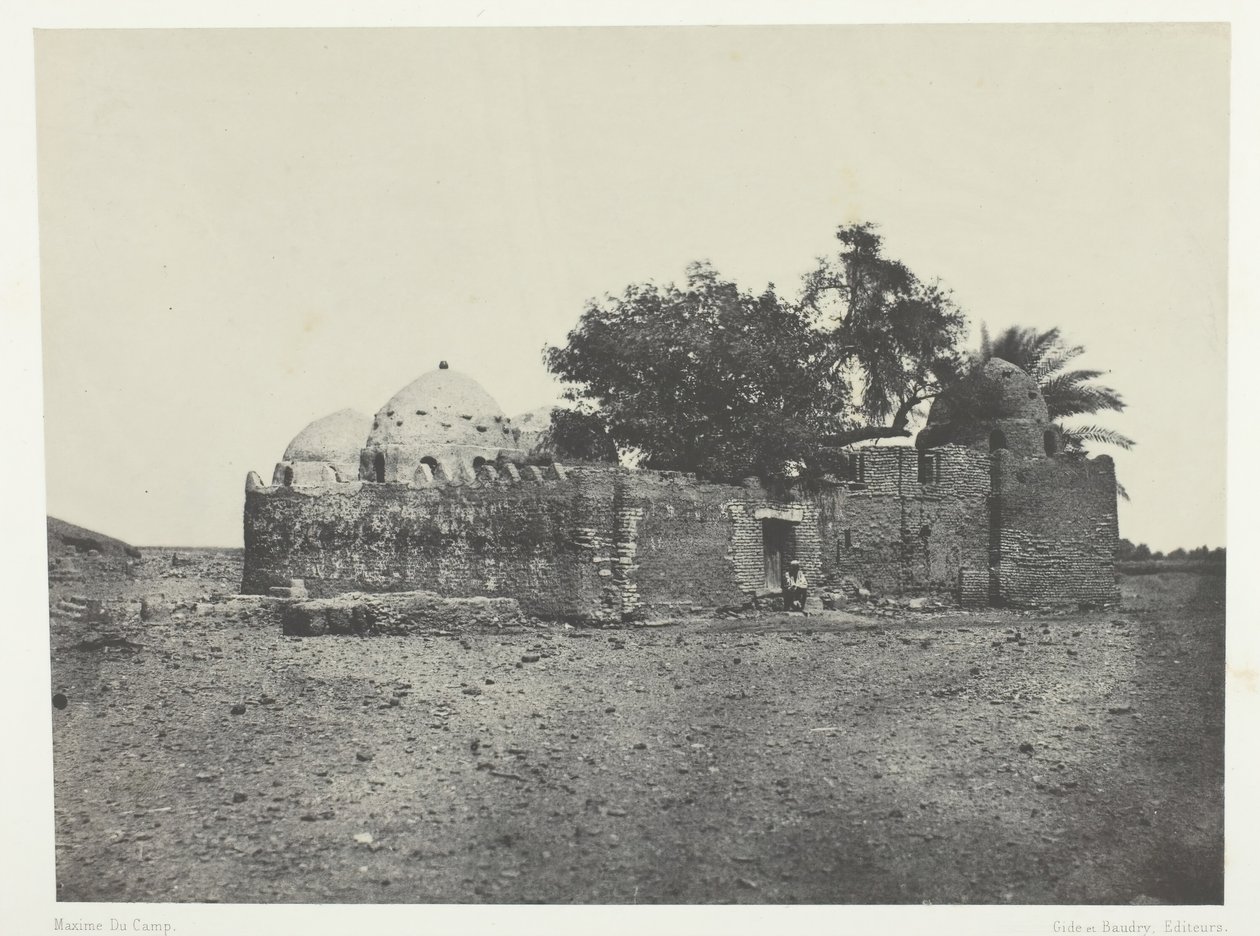 Graven til Cidi-Abdellah-el-Marabout, Øvre Egypt, 184951, trykt 1852. av Maxime Du Camp