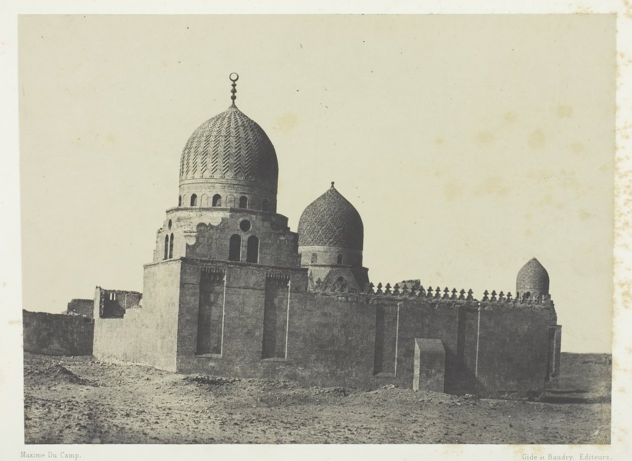 Tomb of Mamluk Sultans, Kairo, 184951, trykt 1852. av Maxime Du Camp