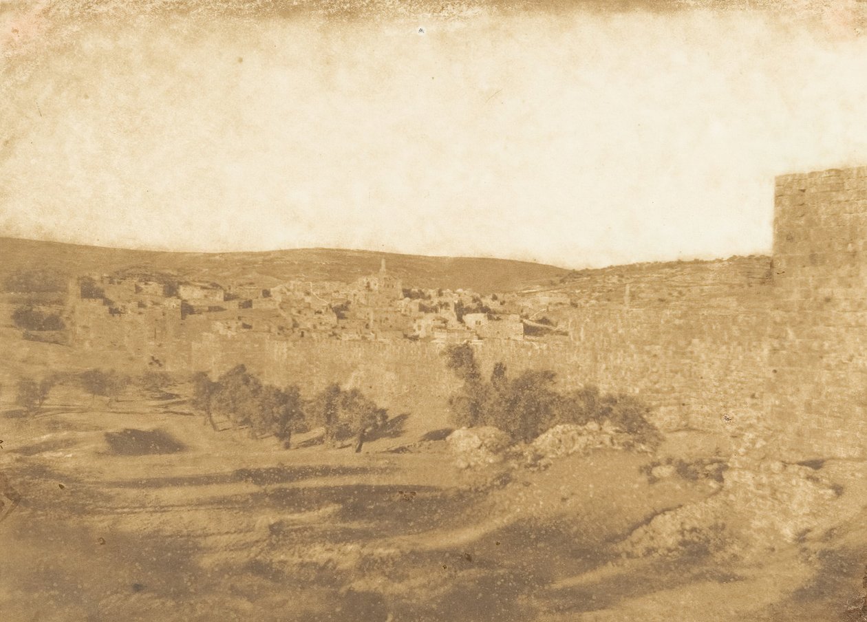 Utsikt tatt nordvest for Jerusalem, august 1850. av Maxime Du Camp