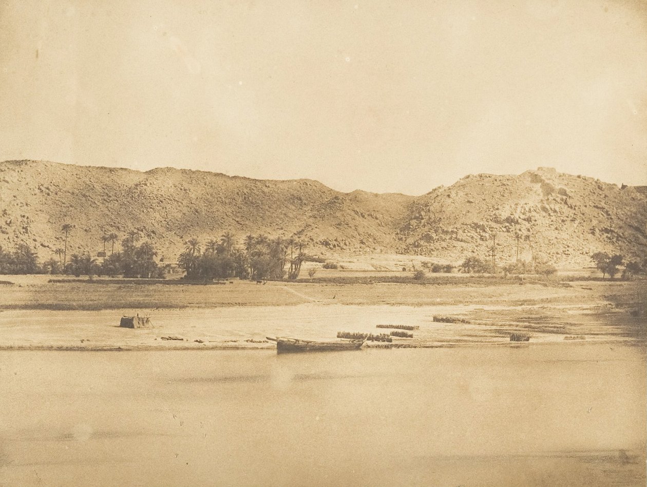 Utsikten tatt sørøst for Philae - Cherk-el-Hesseh, 1849-50. av Maxime Du Camp