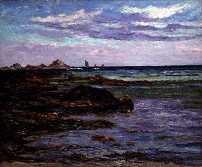 Bretagnekysten, ca. 1910 (olje på lerret) av Maxime Emile Louis Maufra