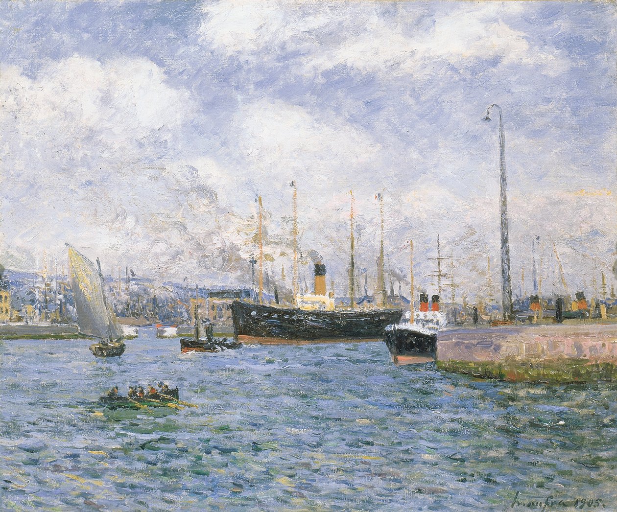 Avgang fra Havre, 1905 av Maxime Emile Louis Maufra