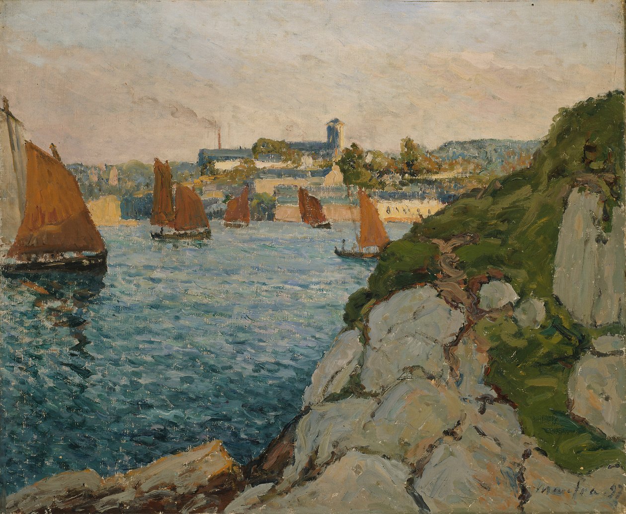 Douarnenez i Sunshine, 1897. av Maxime Emile Louis Maufra