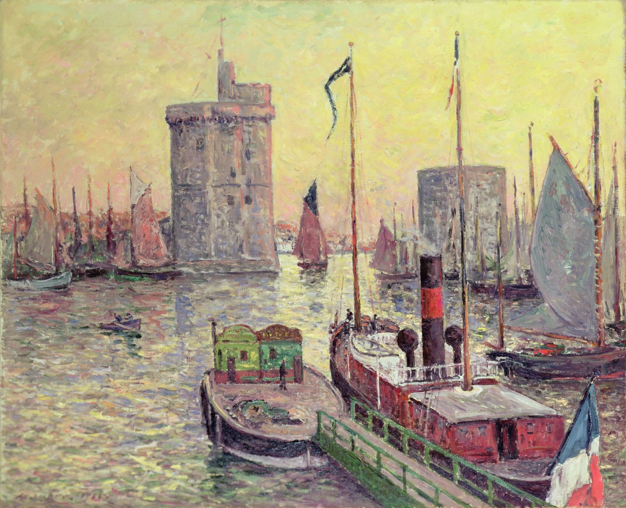 Havnen i La Rochelle av Maxime Emile Louis Maufra