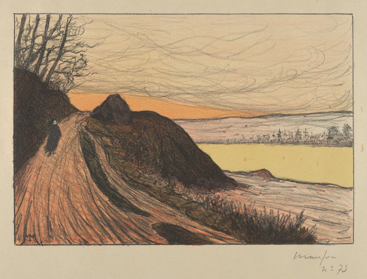 Veien fra Gaud La Route de Gaud, 1893. av Maxime Emile Louis Maufra