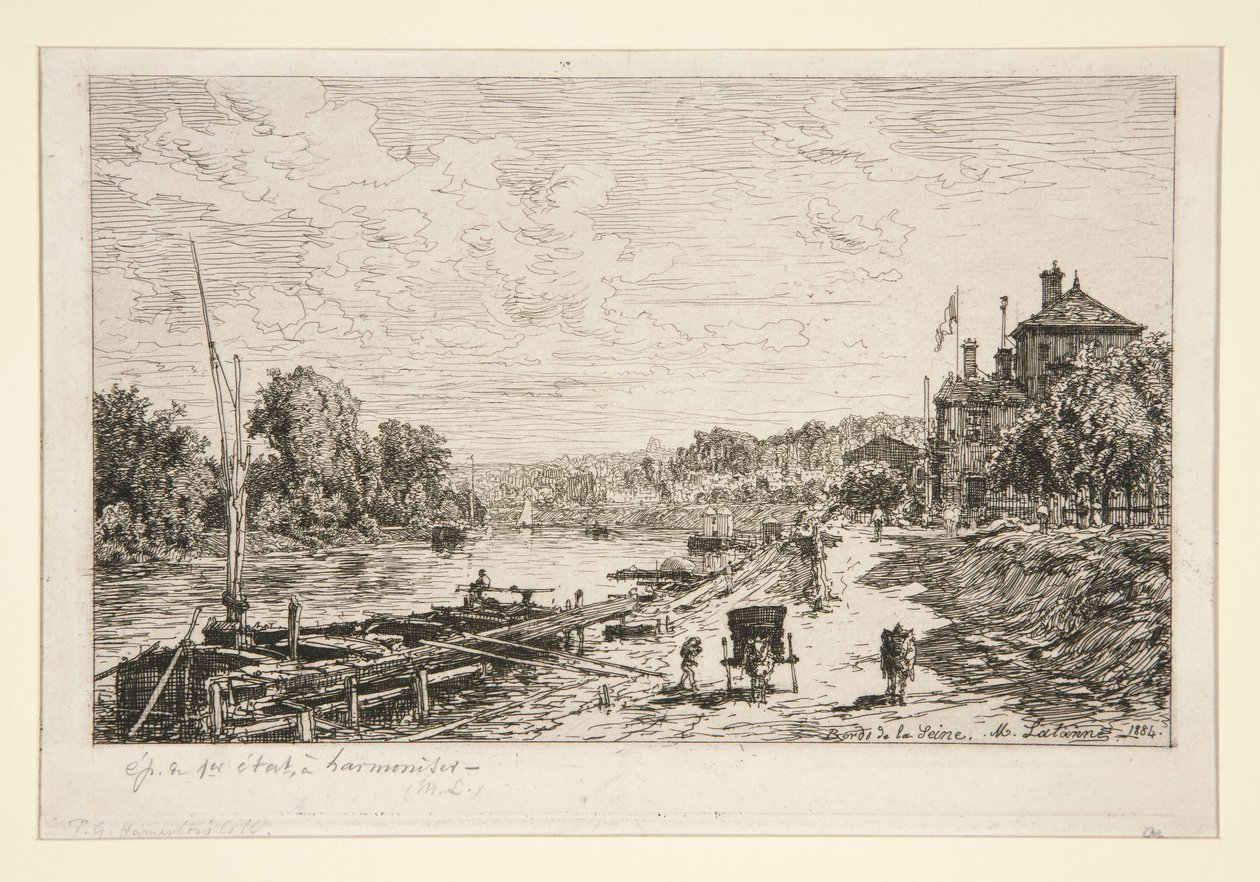 Bords de la Seine (Seinekysten) av Maxime Lalanne