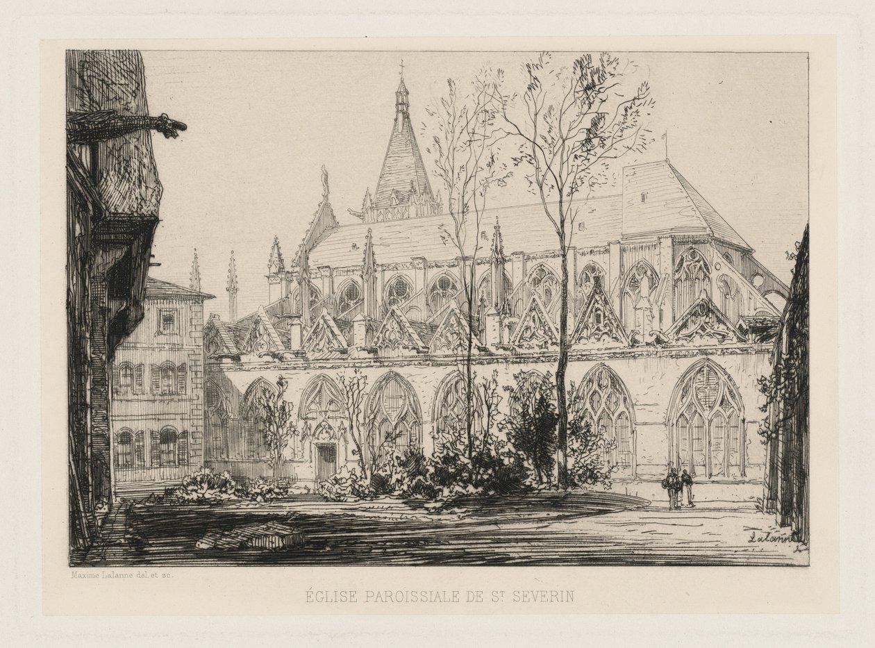 Sognekirken Saint-Séverin av Maxime Lalanne