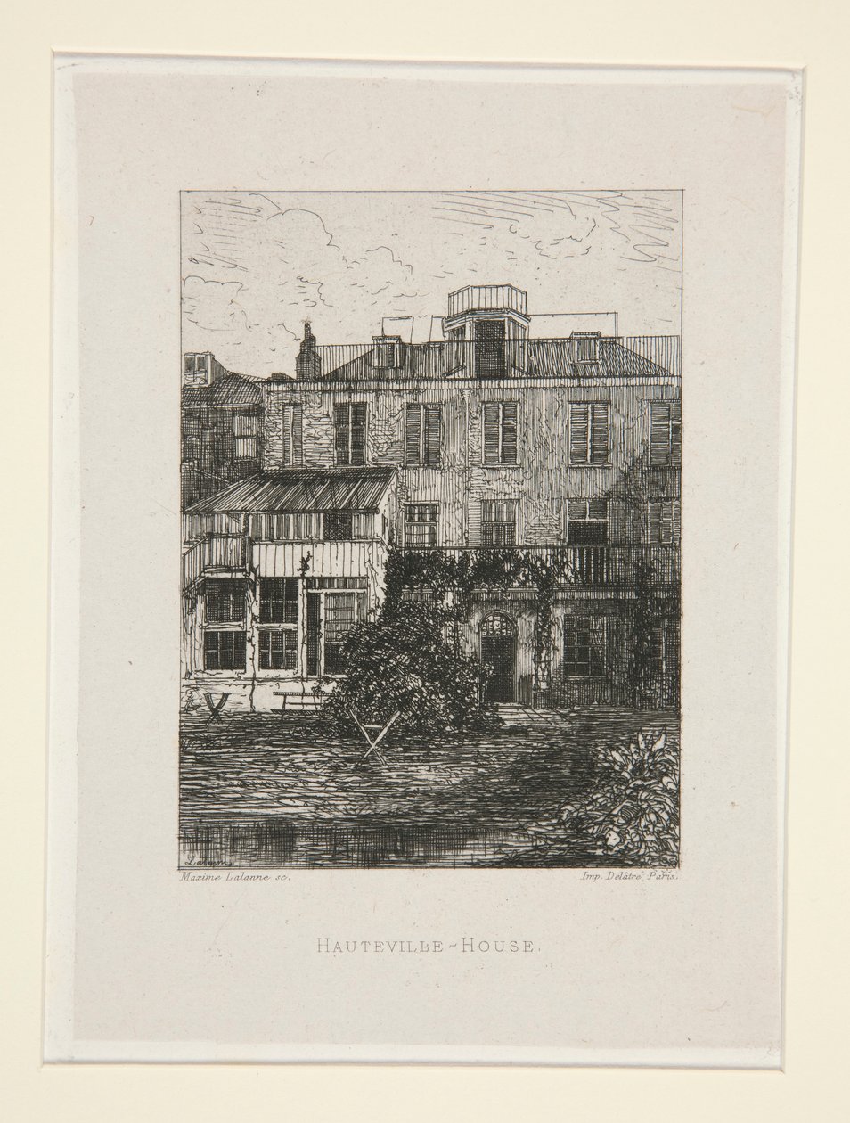 Hauteville-House, pl. 2 fra suiten At Victor Hugo (Victor Hugo). av Maxime Lalanne