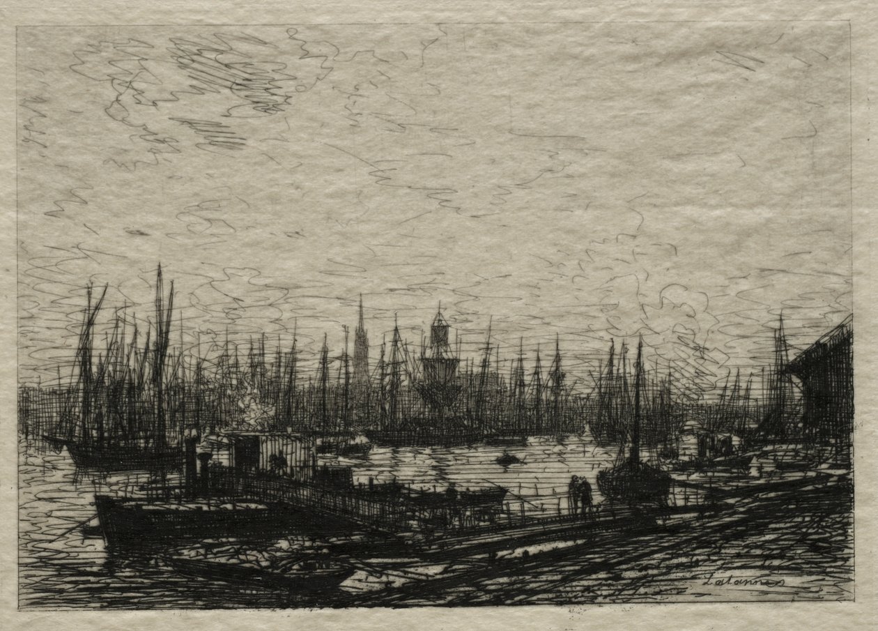 I Bordeaux havn av Maxime Lalanne