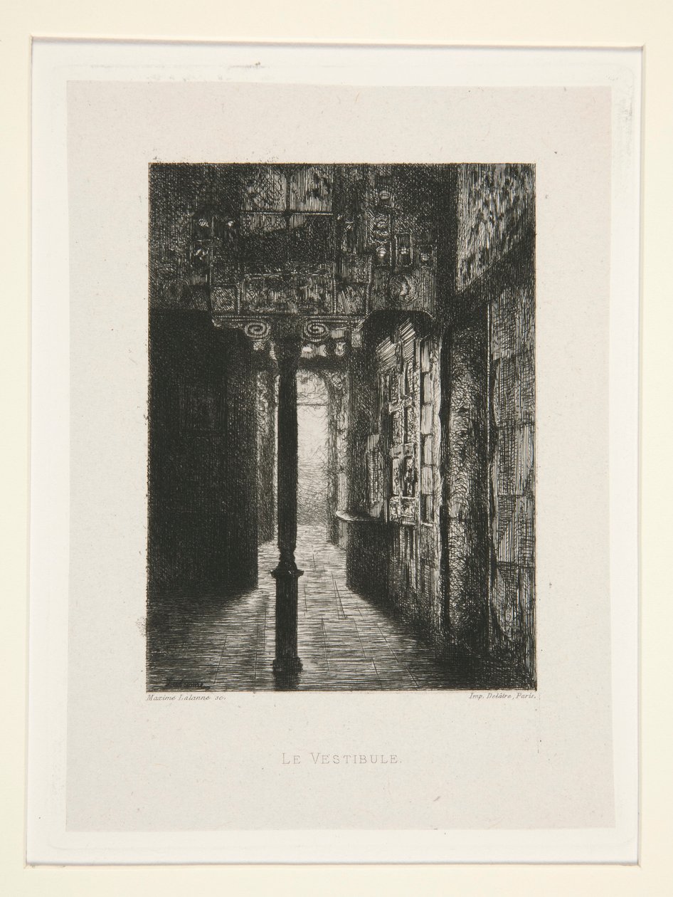 Vestibylen, pl. 3 fra suiten At Victor Hugo (Victor Hugo). av Maxime Lalanne