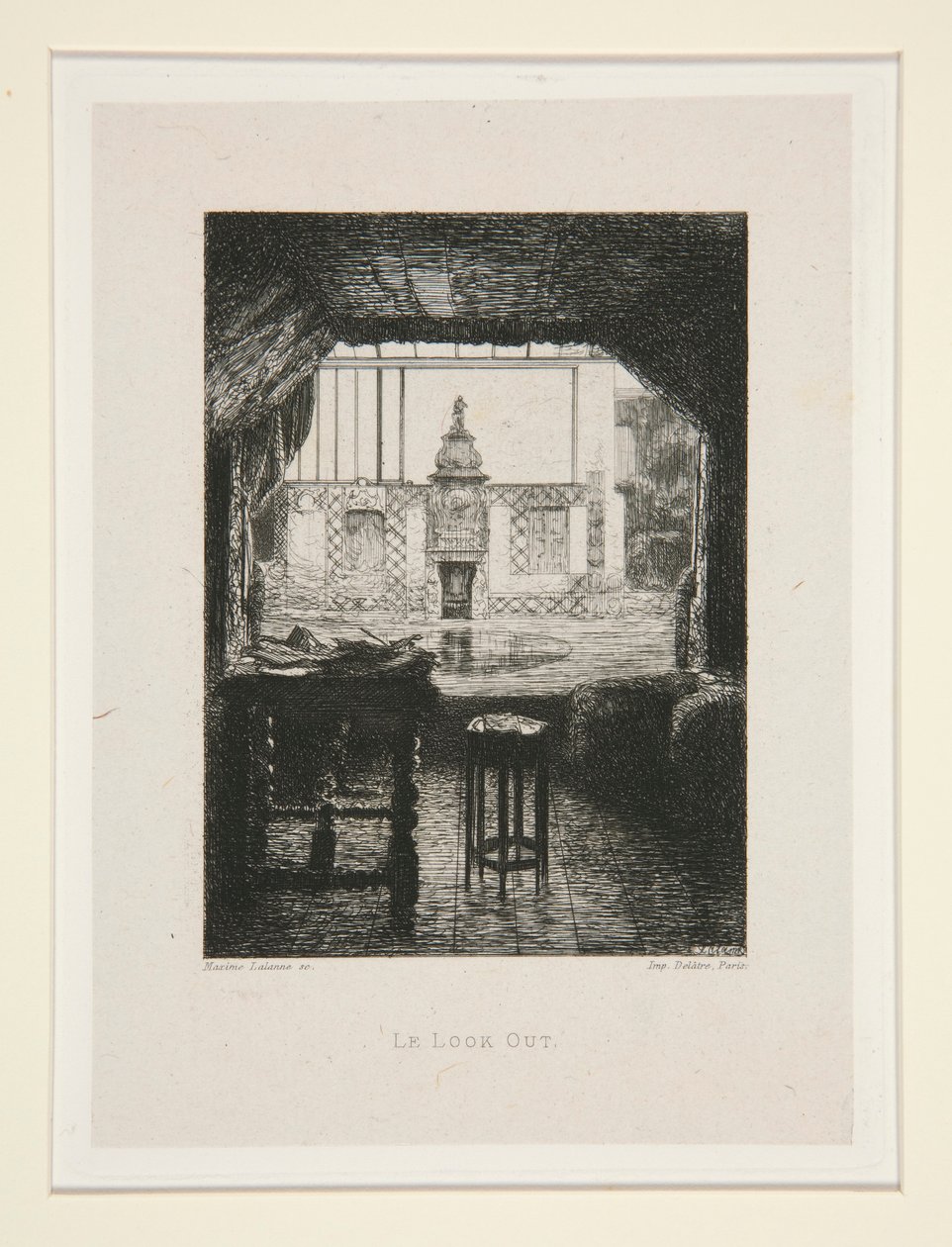 Se ut, pl. 10 fra suiten Chez Victor Hugo (Victor Hugo av Maxime Lalanne