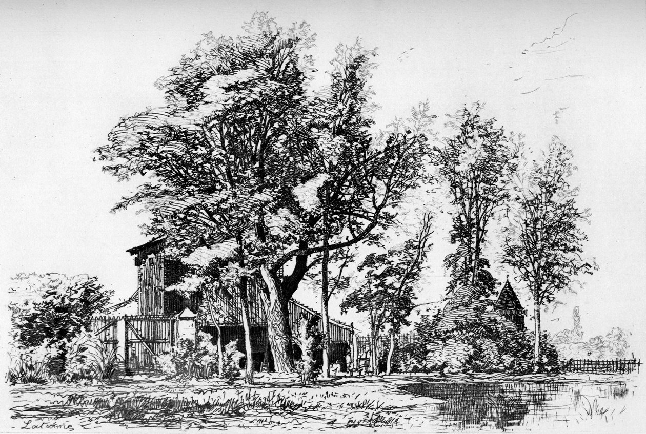The Acacias, c1850-1895 1924 av Maxime Lalanne